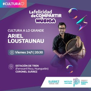 “Cultura a lo Grande” llega a Huanguelén con entrada libre y gratuita