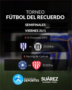 Viernes 31 de enero, semifinales del Torneo “Fútbol del Recuerdo”