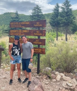 Kicillof estuvo unos dias, con esposa e hijos, en Sierra de la Ventana
