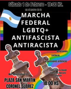 El colectivo LGBTIQ+ convocó a una marcha “antifascista y antirracista”