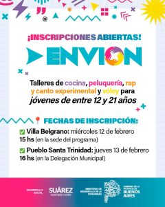 Si tenés entre 12 y 21 años: inscripciones abiertas para el Programa Envión