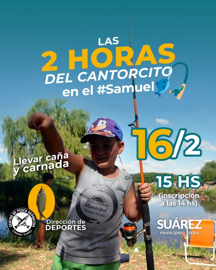 A los amiguitos de la pesca: llega la 2° fecha del Cantorcito en el balneario