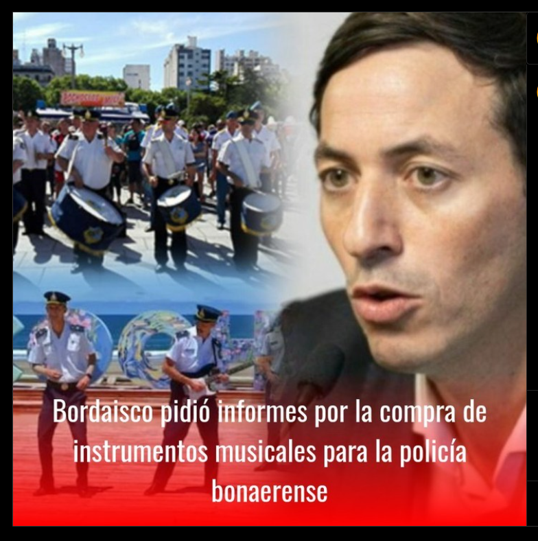 Piden informes por la compra de instrumentos musicales para la policía bonaerense