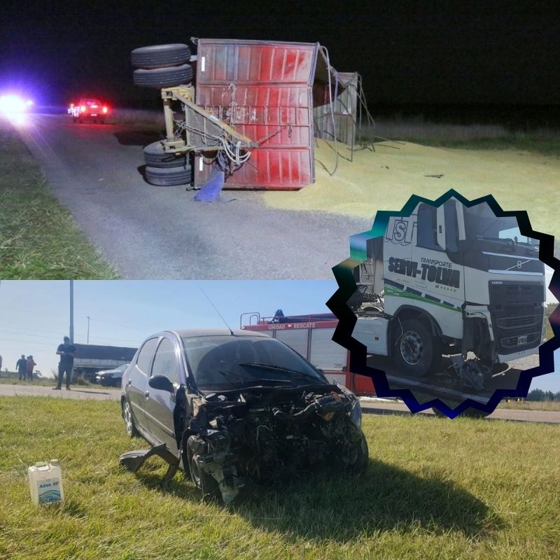 En pocas horas, dos incidentes viales en ruta 85 pero sin heridos graves