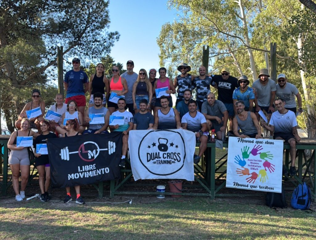 El balneario fue protagonista de una exhibición de CrossFit