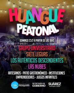 Llega Huangue Peatonal a mover el 2025 con una noche única