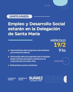 Funcionarias del área de Empleo y Desarrollo asesorarán a vecinos