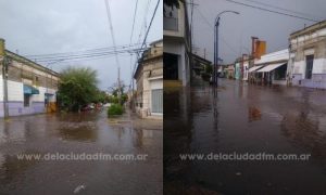 Pigüé azotado este jueves a la tarde por fuertes lluvias y granizo