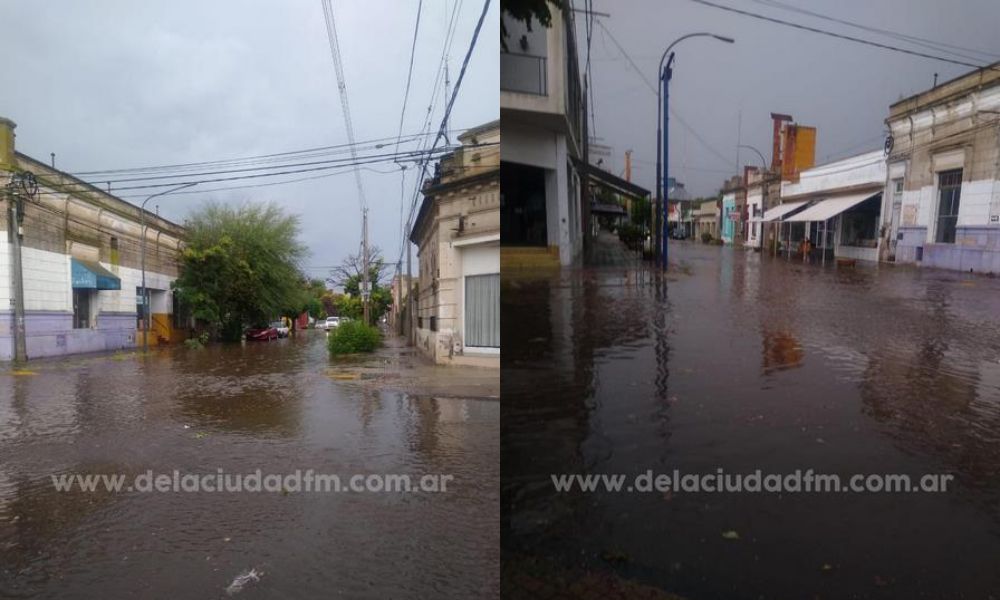 Pigüé azotado este jueves a la tarde por fuertes lluvias y granizo