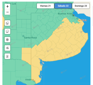 Alerta amarillo para este sábado y domingo por lluvias y calor extremo
