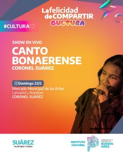 Cultura: El Programa Canto Bonaerense está en Coronel Suárez