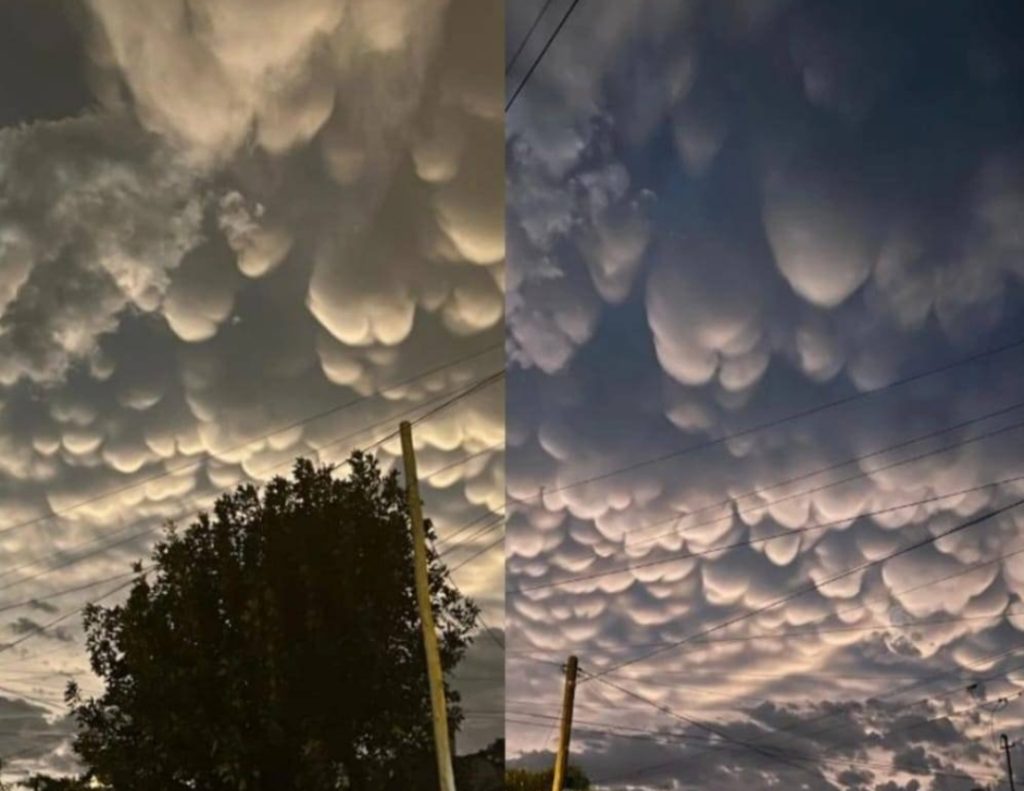 ¿Vistes esto alguna vez? Así se vio el cielo de Necochea este domingo