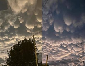¿Vistes esto alguna vez? Así se vio el cielo de Necochea este domingo