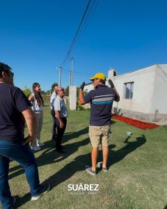 Moccero destacó el apoyo provincial a Huanguelén tras el temporal