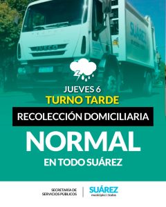 l servicio de recolección domiciliaria se realiza