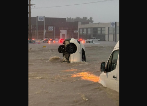 La peor tormenta de la historia en Bahia. 200 mm y decenas de familias evacuadas