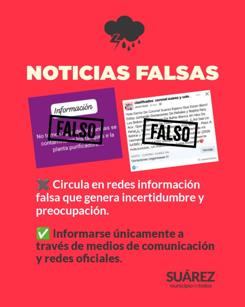 Atención: el municipio advierte por la circulación de noticias falsas
