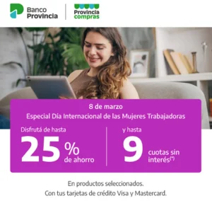 Sólo este sábado promo especial del Provincia para las mujeres trabajadoras