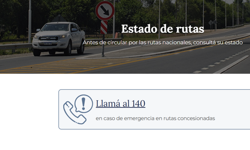 Web oficial: consulta aqui la transitabilidad de las rutas de la región