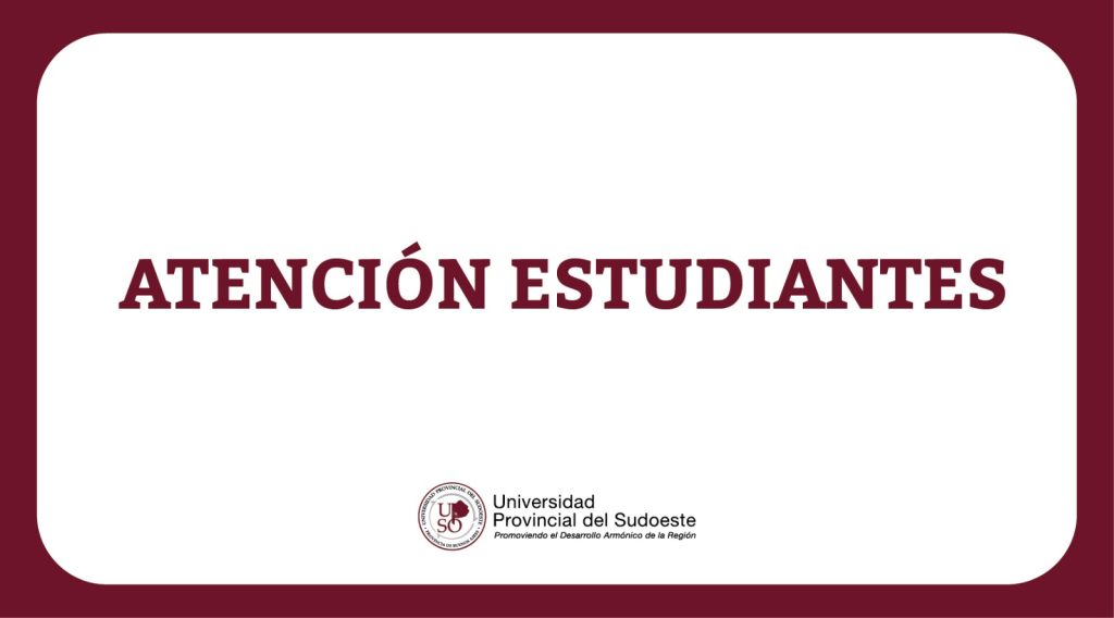Atención alumnado UPSO: suspensión de actividades en sedes y subsedes