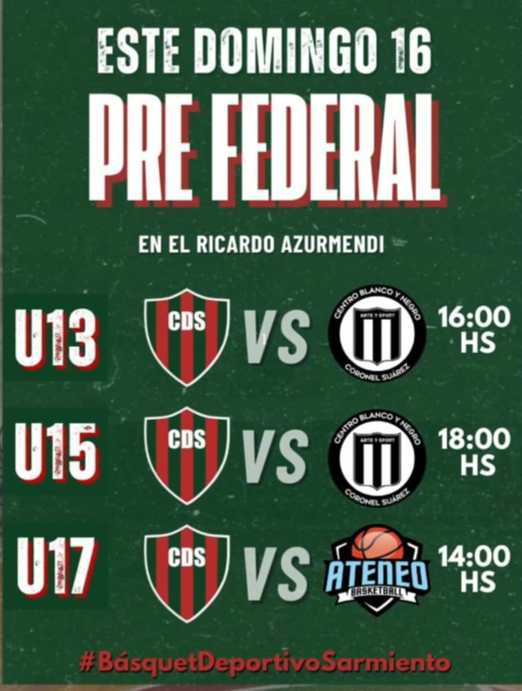 Básquetbol: con equipos suarenses comienza el Pre Federal de formativas