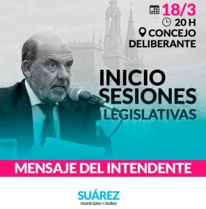 Móccero inaugura período de sesiones ordinarias del Concejo Deliberante