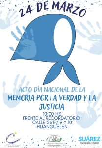 Este lunes nos reunimos en el Día Nacional de la Memoria, la Verdad y la Justicia