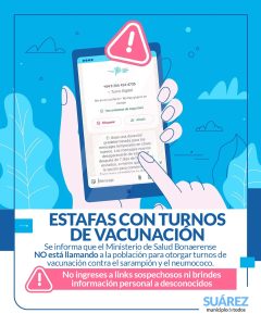 Advierten ante la posibilidad de ser estafados con turnos de atención
