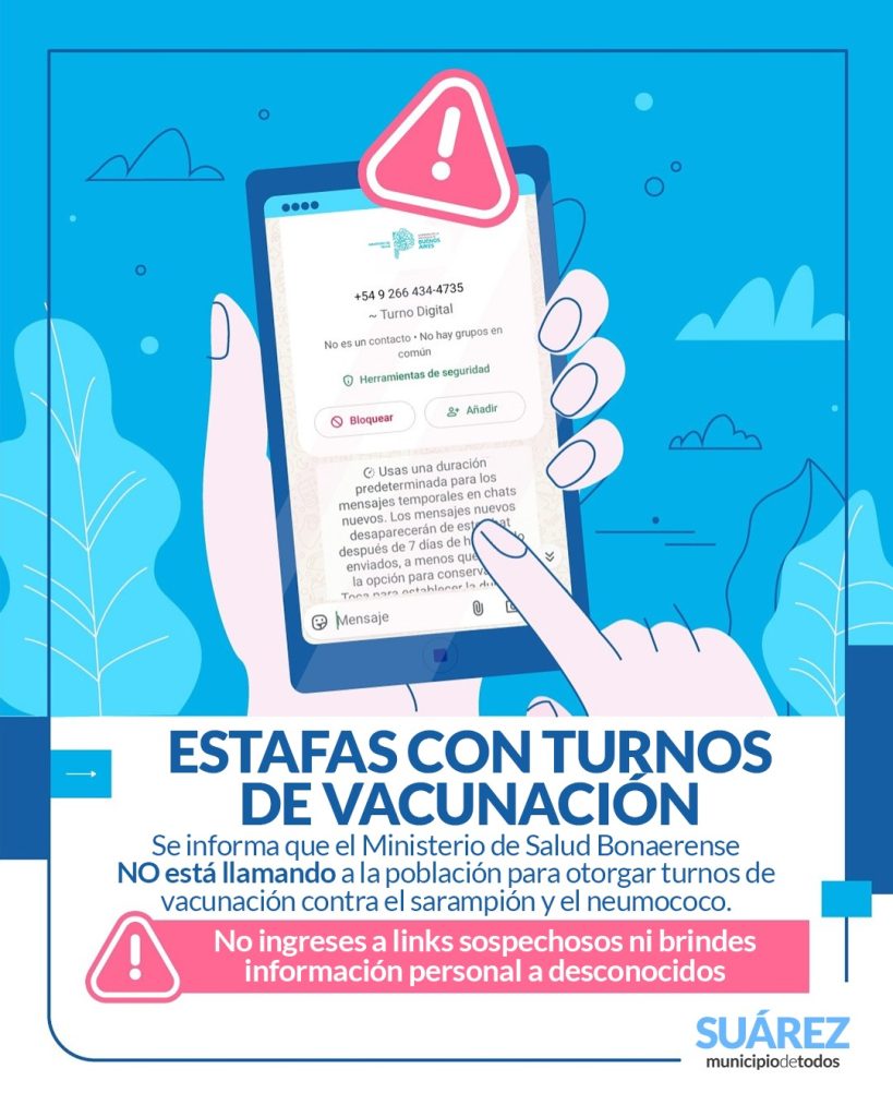 Advierten ante la posibilidad de ser estafados con turnos de atención