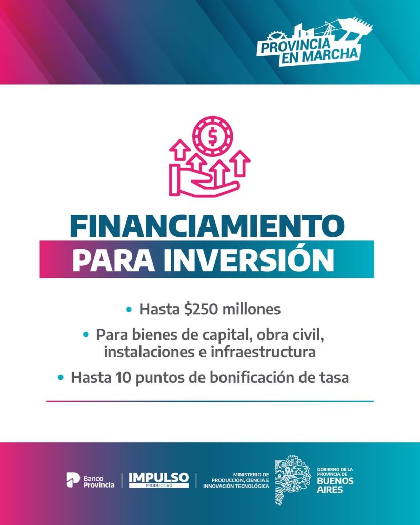 Provincia En Marcha: créditos de Banco Provincia con tasa bonificada
