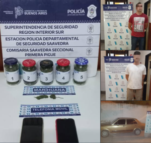 Dos suarenses fueron aprehendidos en operativos de interceptación en ruta 67
