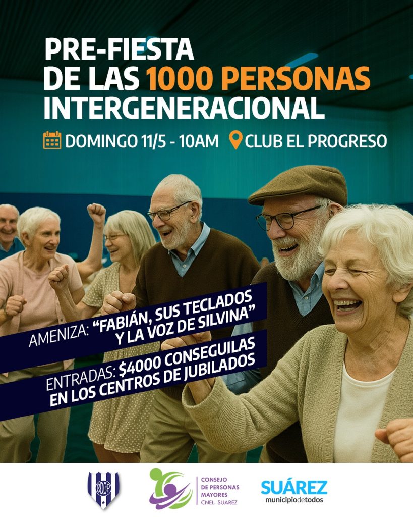 Todo listo para vivir la Pre-Fiesta de las 1000 Personas Intergeneracional