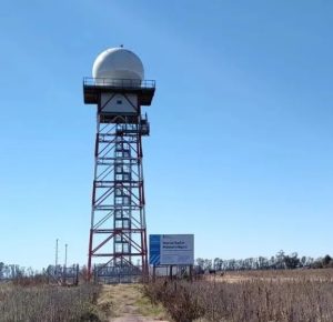 Ya funciona un radar de alerta temprana en la región del Servicio Meteorológico Nacional