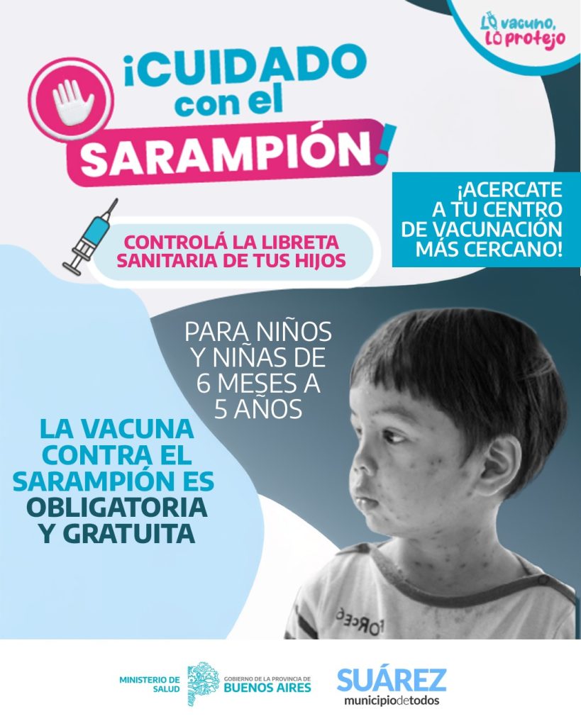 Prevención del sarampión: ¡Controlá la libreta sanitaria de tus hijos!