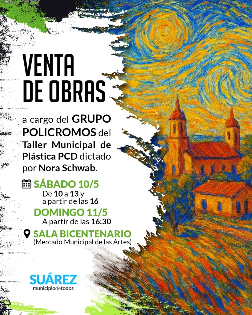 Grupo “Policromos” del taller municipal de plástica organiza venta de obras