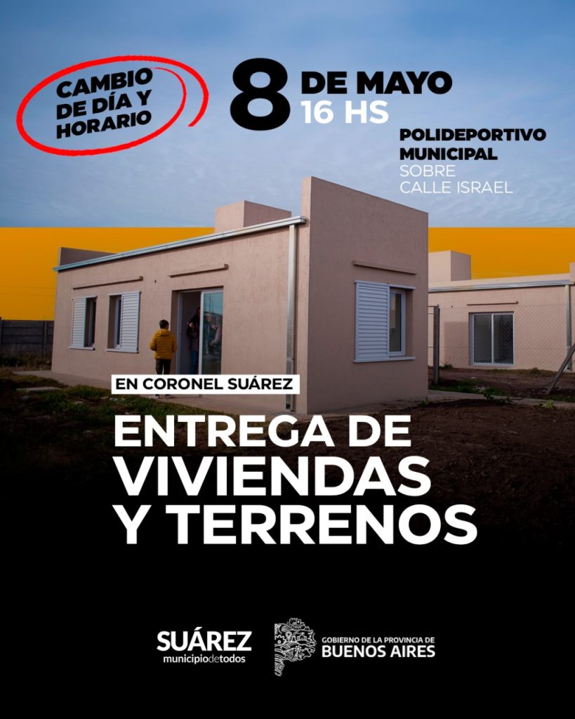 Atención vecinos: Beneficiarios de viviendas y de terrenos sorteados