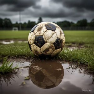 lluvia cancha mojada pelota