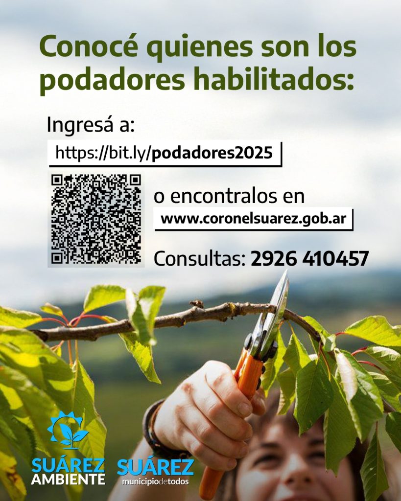 Inicia la temporada de poda y se conoce el listado de podadores habilitados