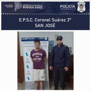 Aprehendido por violacion de domicilio y lesiones leves, en Santa Trinidad