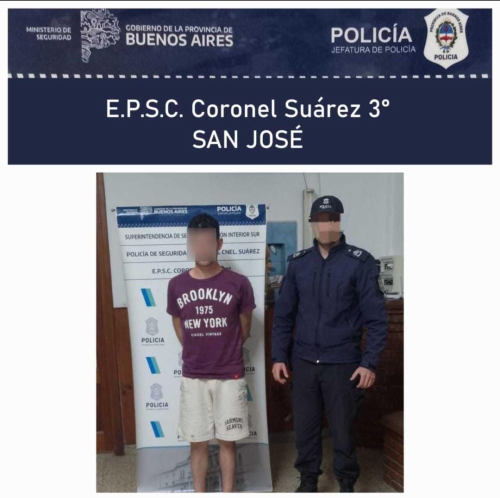 Aprehendido por violacion de domicilio y lesiones leves, en Santa Trinidad