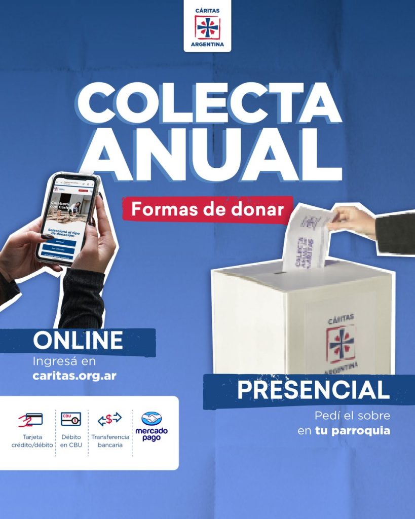 Cáritas Argentina lanzó su colecta anual en todas las parroquias del país