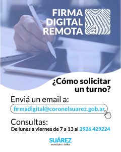Atención vecinos: los trámites de firma digital remota son gratuitos