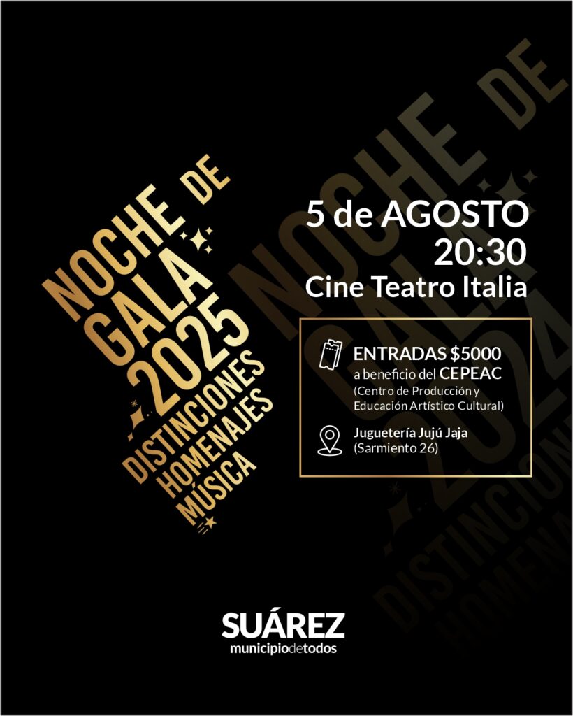 Entradas en venta para la Noche de Gala en vísperas del 143° aniversario